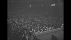 Crowd control outside the German-American Bund rally in New York City News Clip