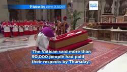 Pope Francis' coffin sealed in St Peter's Basilica ahead of funeral News Clip
