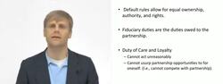 Duties within a Partnership Instructional Video