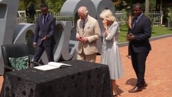RWANDA: The Prince of Wales and Duchess of Cornwall heard about atrocities, including the murder of children, which were committed during the Rwandan genocide as they toured the Kigali Genocide Memorial News Clip