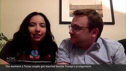 #TheMoment this couple got married during Trump’s arraignment News Clip