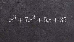 Factoring a polynomial by grouping Instructional Video