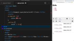 HTML CSS and JavaScript for Beginners - A Web Design Course - Add Page Elements Dynamically to DOM add Event Listeners, All Matching Elements. Instructional Video