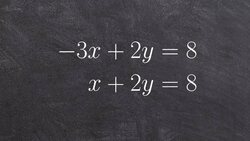 Solving and graphing a system of equations with one solution Instructional Video