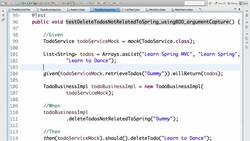Mockito Tutorial: Learn mocking with 25 Junit Examples - Step 08: Capturing arguments passed to a Mock Instructional Video