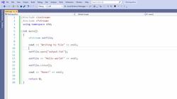 C++ Developer - Sequential File Output Instructional Video