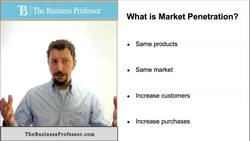 What is Market Penetration Instructional Video