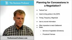 Concessions in a Negotiation Instructional Video