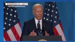 Biden Jabs Netanyahu At NATO 'Big Boy' Conference; 'U.S. Won't Give 2000-pound Bombs To Israel' News Clip