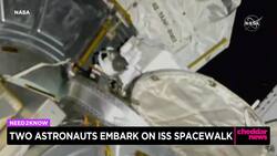 Two Astronauts On ISS Took Space Walk Friday News Clip