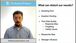 Marketing - What Distorts the Results of Marketing Research Instructional Video