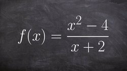 Determining the non removable holes of a rational function Instructional Video