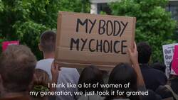 Demonstrators in London send 'message of solidarity' to US women over abortion ruling News Clip