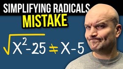 Mistakes students make simplifying radicals Instructional Video