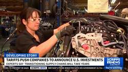 Tariffs are supposed to promote domestic investments, but transitioning supply chains could take years News Clip