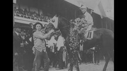 Jockey Earl Sande, age 54, in comeback in Dwyer Stakes horse race at Belmont Park, NY News Clip