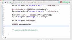 Java Programming for Complete Beginners - Java 16 - Step 15 - First Look at ArrayList - Enhancing Student Class with Add and Remove Instructional Video