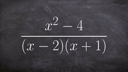 Simplifying a rational expression by factoring Instructional Video