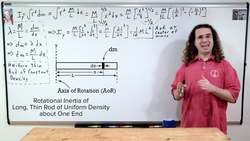 Using Integrals to Derive Rotational Inertia of a Long, Thin Rod with Demonstration Instructional Video