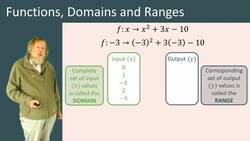 Functions, Domains, and Ranges: Understanding the Basics Instructional Video