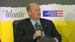 Senator Coons remarks on institution of Supreme Court as Kavanaugh process unfolds Stock Footage