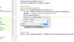 Selenium WebDriver Advanced - Industry Standard Framework - How to Implement a Constants Class Instructional Video