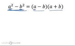 Factoring Quadratics by Difference of Squares Instructional Video