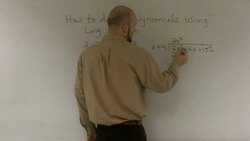 Dividing polynomials using long division Instructional Video