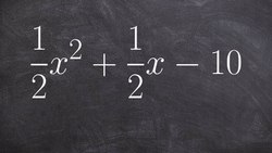 How to Factor a Trinomial with Fractions as Coefficients Instructional Video