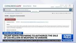 Trump administration preparing to authorize weapons sale to Ukraine News Clip