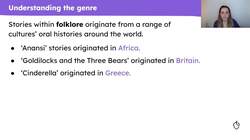 Understanding the genre of 'Anansi and the Antelope Baby' Instructional Video