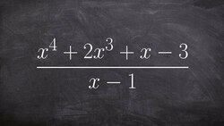 Applying synthetic division when your dividend is missing a term Instructional Video
