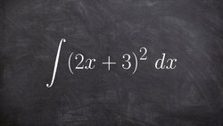 Expanding a binomial to find the antiderivative Instructional Video