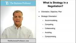 What is Negotiation Strategy Instructional Video