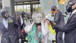 Ocean Rebellion campaigners protest outside IMO in London News Clip