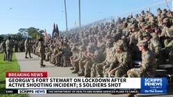 Suspect apprehended after 5 soldiers were shot at a US Army base in Georgia News Clip