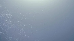 Abstract Futuristic Geometric Plexus Digital network of blue dot and white lines, dots, Triangles and node. Computer Network Data, Big Data, Connection Technology Seamless Loop Background Stock Footage