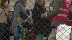 Ukrainian Refugees Arriving in Przemysl, Poland News Clip