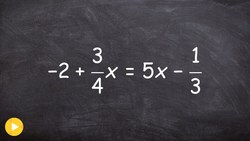 Solve an equation for x by clearing fractions with multiple steps Instructional Video
