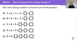 Add and subtract two numbers that bridge through 10 Instructional Video