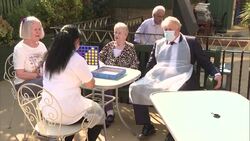 UK: Britain's Prime Minister Boris Johnson, Health secretary Sajid Javid and Chancellor of the Exchequer Rishi Sunak visit Westport Care Home News Clip