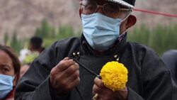 CLEAN : India: Dalai Lama visits Leh after four-year gap News Clip