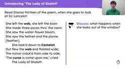 Alfred, Lord Tennyson's 'The Lady of Shalott': understanding the ballad Instructional Video
