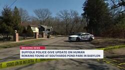 Police: Adult male and female human remains found at Southards Pond Park in Babylon News Clip