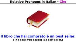 Relative Pronouns in Italian: Che and Cui Instructional Video