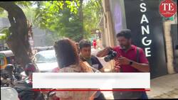 Pragya Jaiswal shines At Bandra News Clip