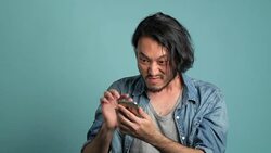 Great mobile phone message, news of the day. Stock Footage