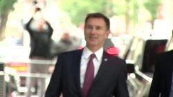 Jeremy Hunt MP arriving at BBC Broadcasting House News Clip