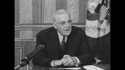 US Secy of State Dulles addresses issues in Asia to make it clear to China that US is prepared to meet hostile forces News Clip
