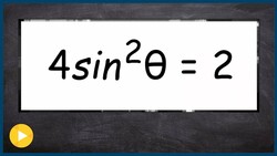 How to write all the solutions to a trig equation that is squared Instructional Video